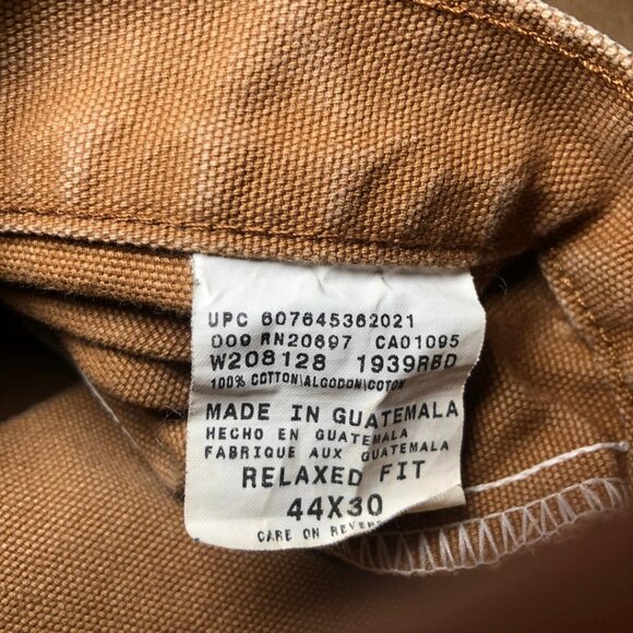 Dickies Brown Carpenter Relaxed Fit Pants Work Wear Size 44x30 - Picture 7 of 13